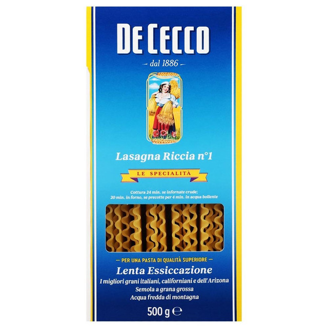 Pasta Lasagna Larga (caja)