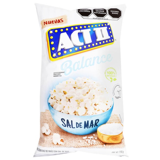 Sea Salt Popped Popcorn ACT II (bag)