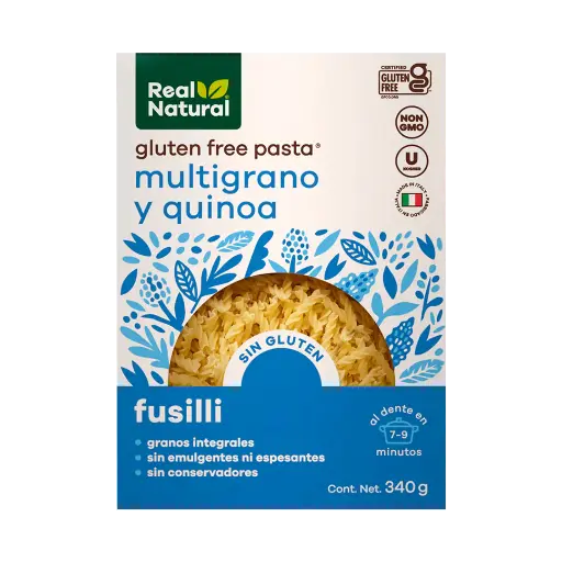 Pasta Fusilli Sin Gluten (caja)